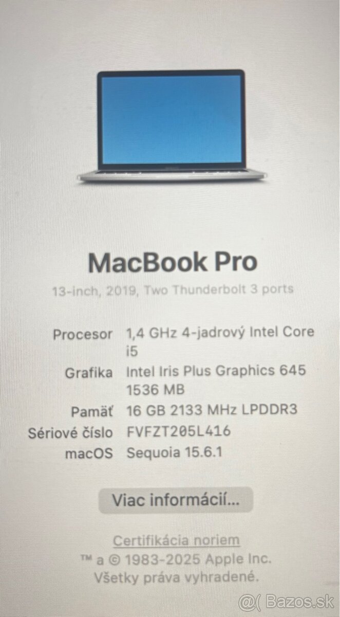 Macbook Pro 13-inch 2019 - 5