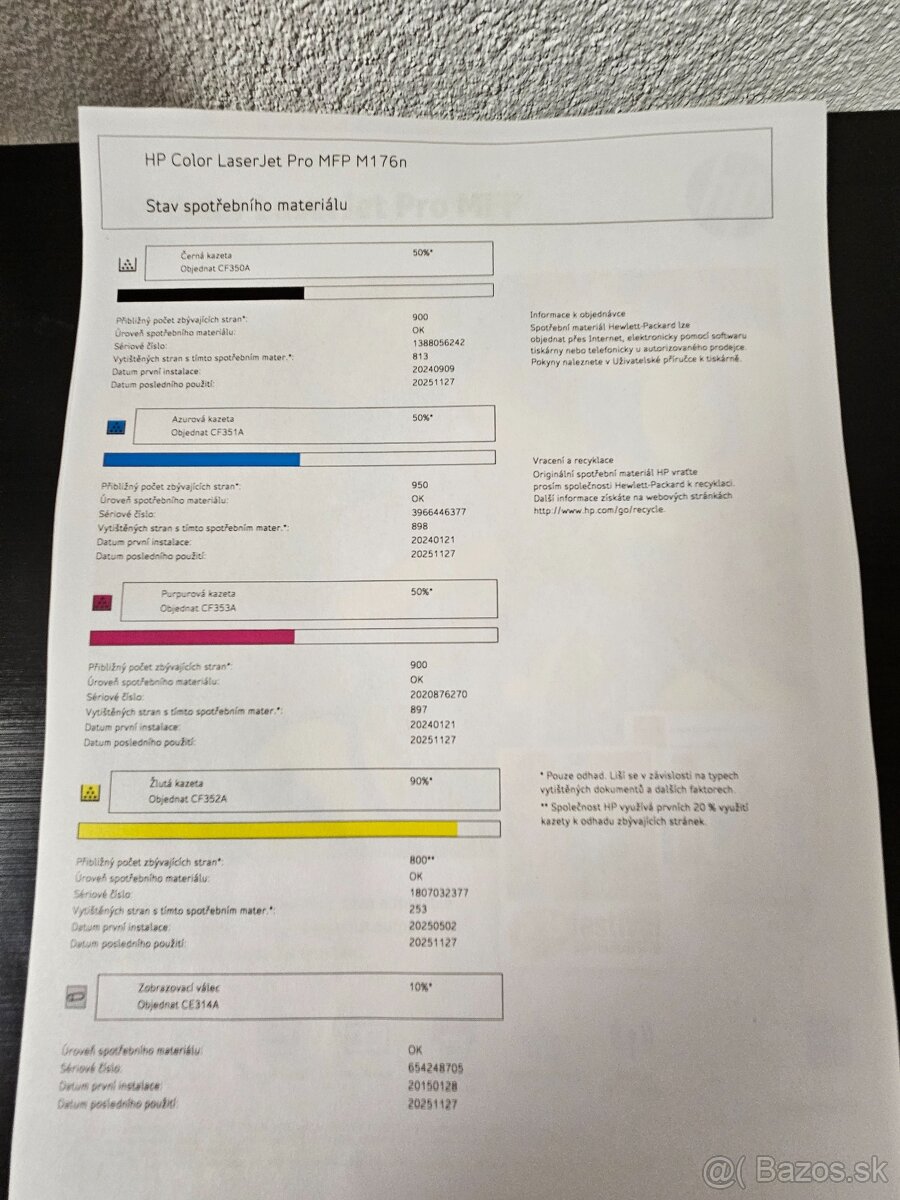 Multifun. laserova tlačiareň HP Color Laser Jet ProMFP M176n - 5