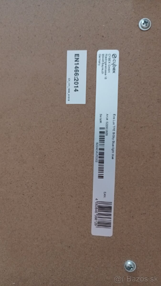 Cybex eos lux light blue kočík - 5