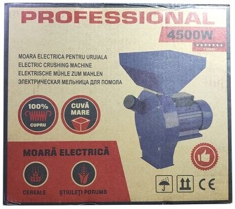 Šrotovník mlyn na obilie 4500W +sitká +nože na sekanie slamy - 5