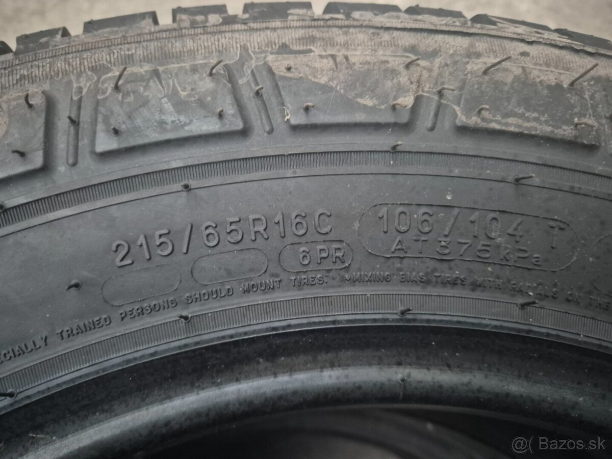 215/65 r16C letné 2 ks MICHELIN - nejazdené - 5