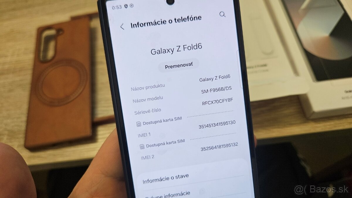Samsung Galaxy Z Fold 6 modrý 256GB - aj vymením - 5