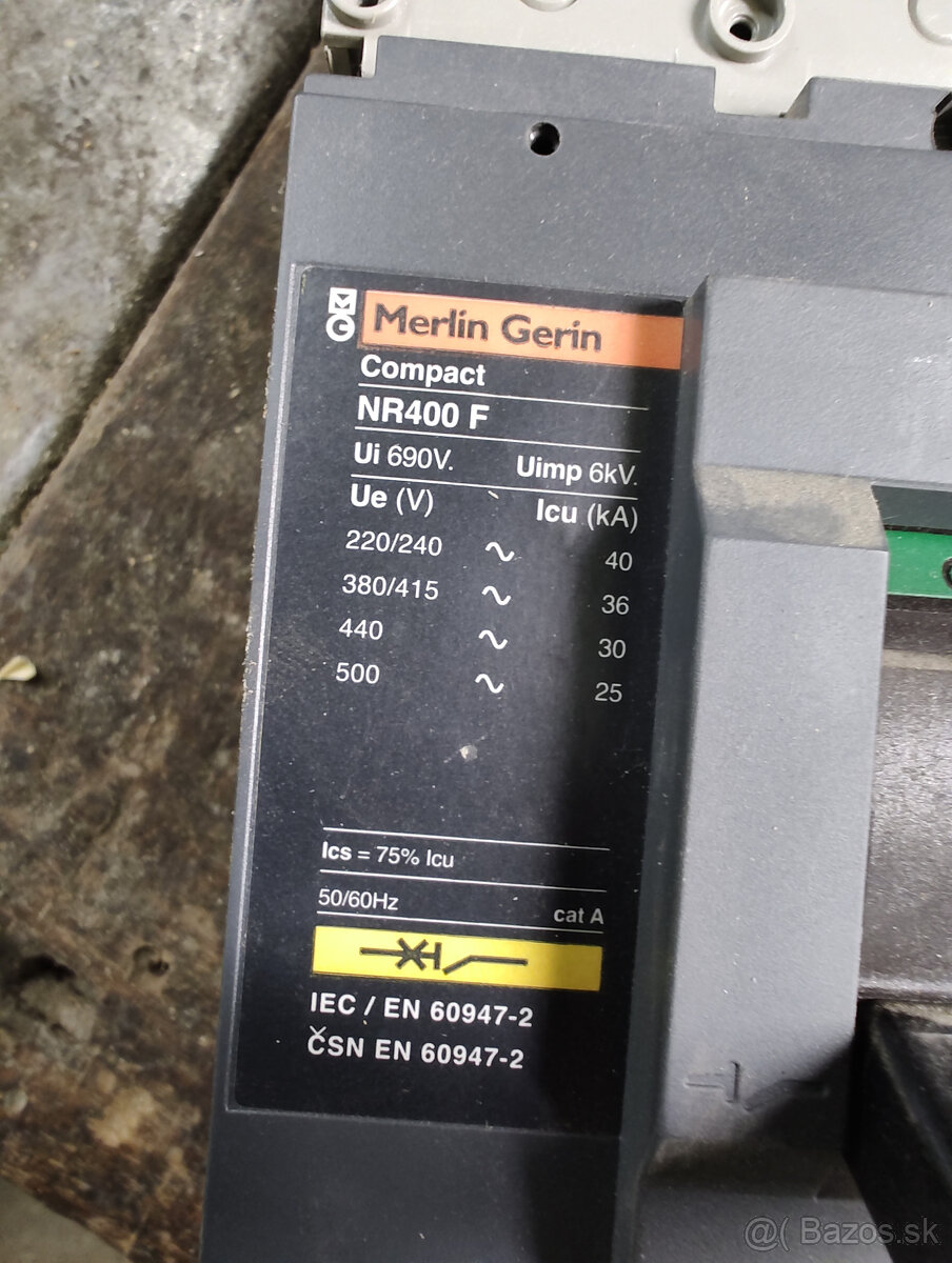 kompenzačný stykač, DEON 250A ; 400A - 5