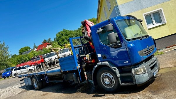19t Renault 9m valník+HR Fassi - 5