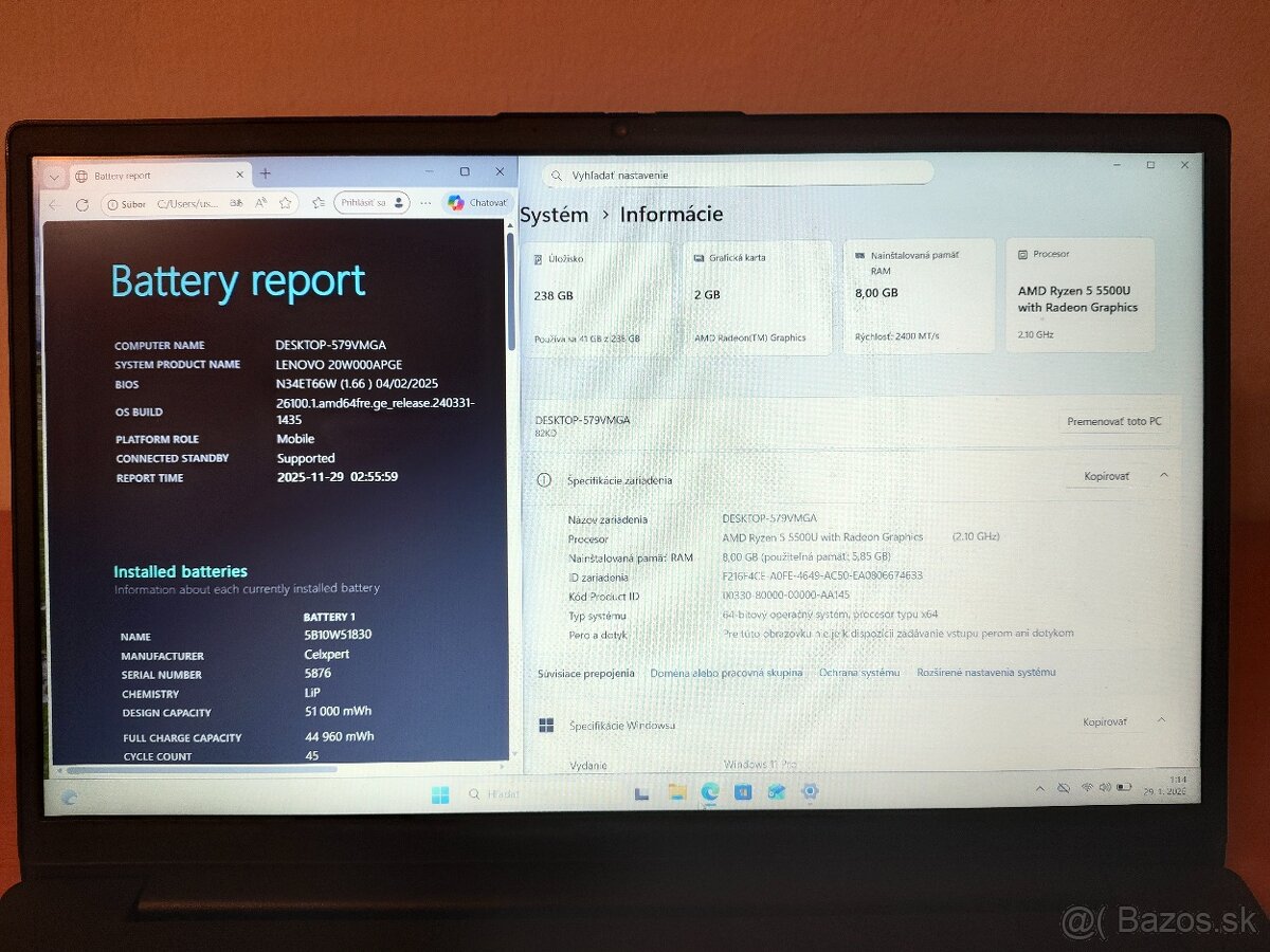 Lenovo V15 G2 R5 8GB 256GB SSD - 5