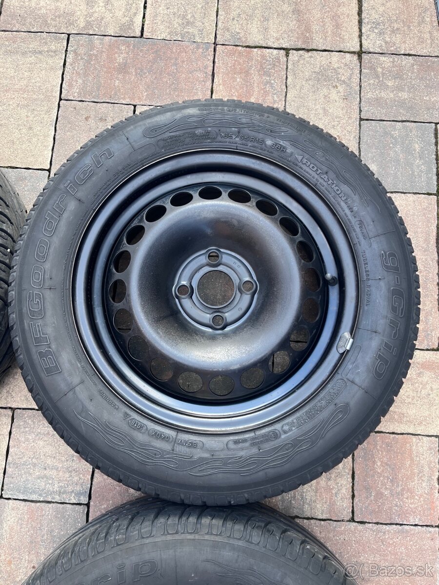 Plech. disky Opel R15, 4x100 - 5