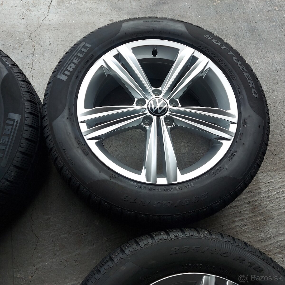 Zimná sada elektrónov originál Volkswagen Tiguan 5x112 R18 - 5