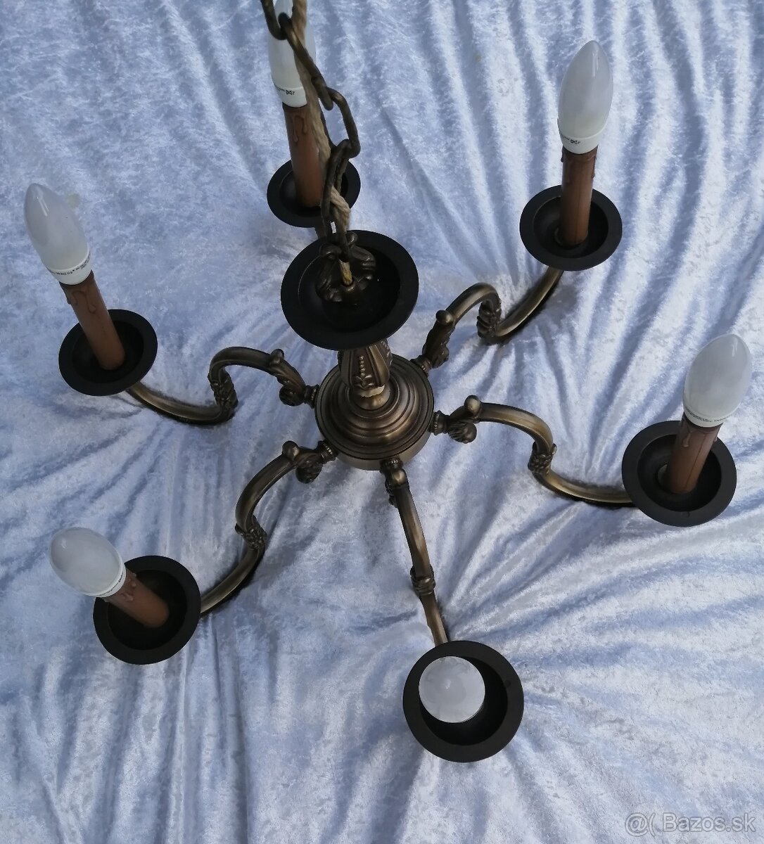 Mosadzný luster z Nemecka - 5