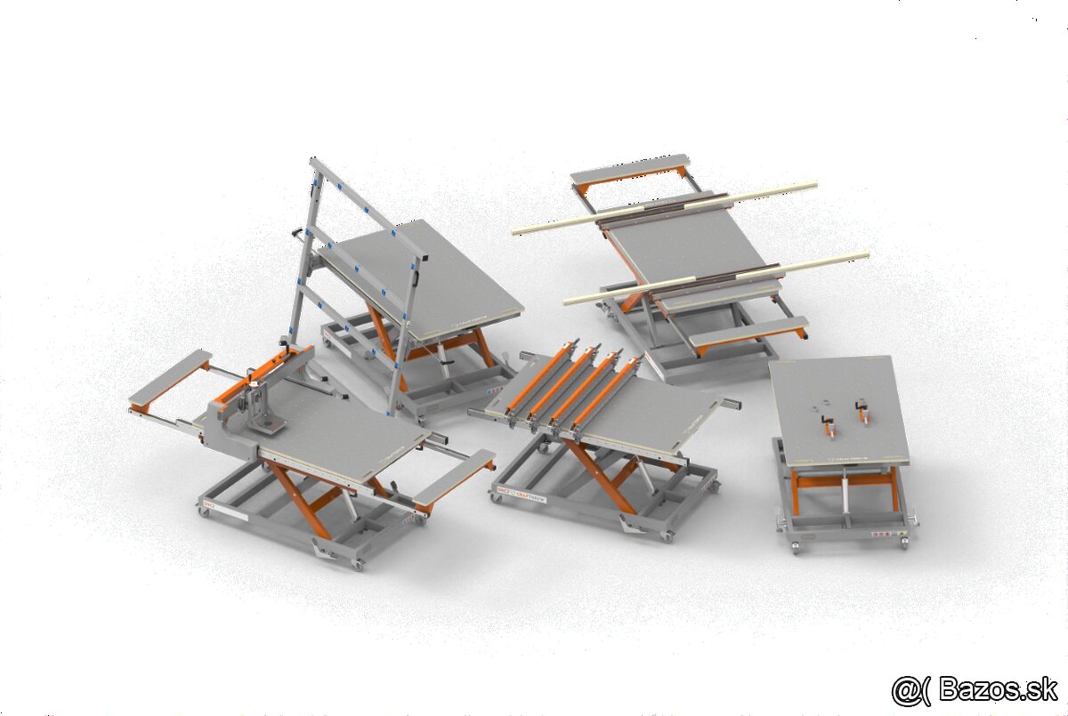 manipulačný vozík, nožnicový stôl, pracovný stôl - 5