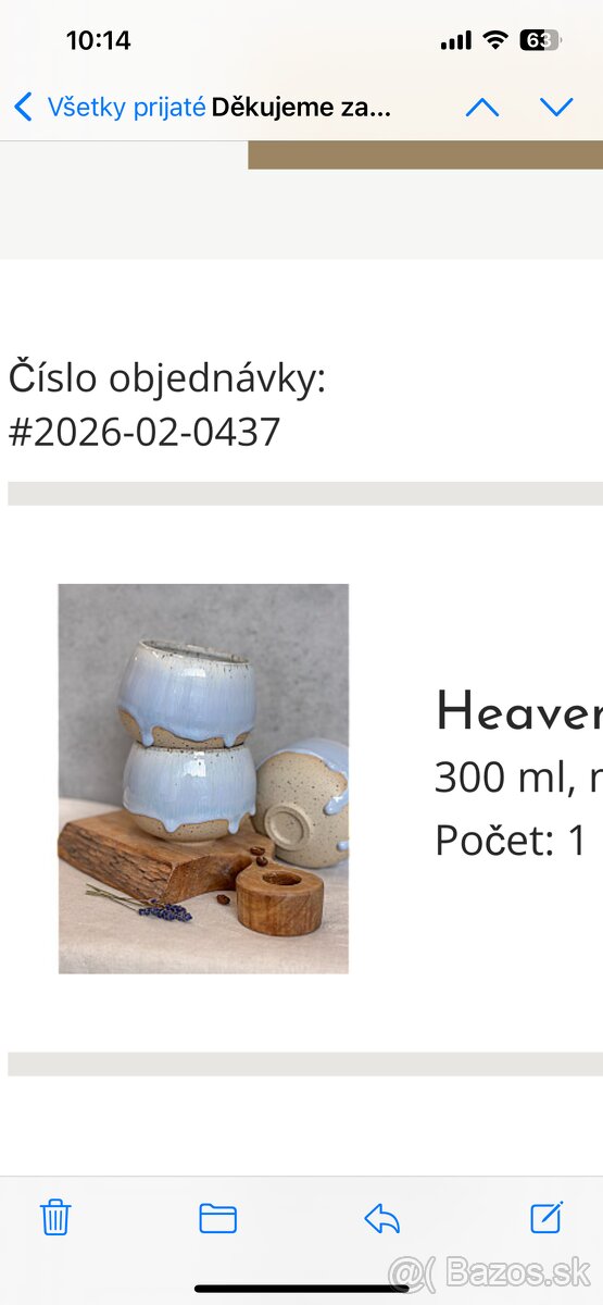 MarSei ceramics - ručne vyrobený hrnček, nový - 5