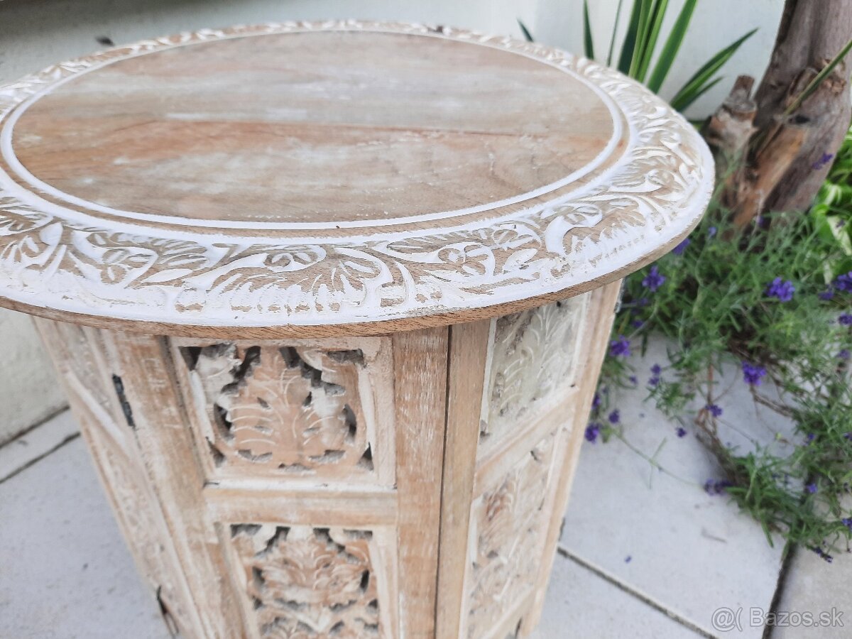 Konferenčný stolík/ príručný stolík / drevený záhradný stol - 5