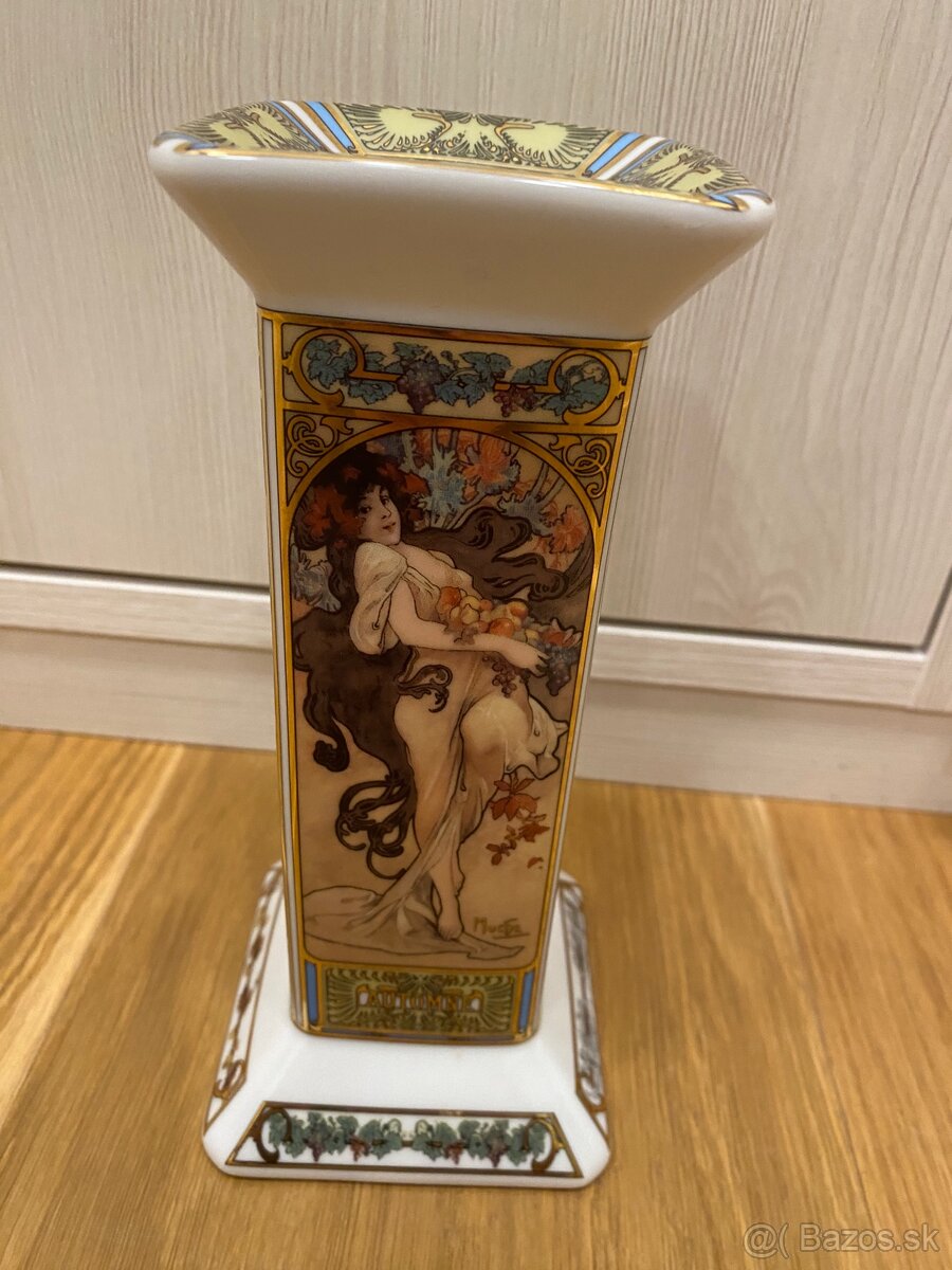 Svietnik značky Goebel motív Alfonz Mucha - 5