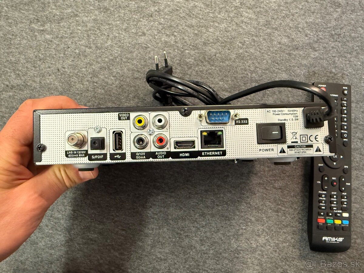 Predám satelitný príjmač AMIKO HD8250+ - 5