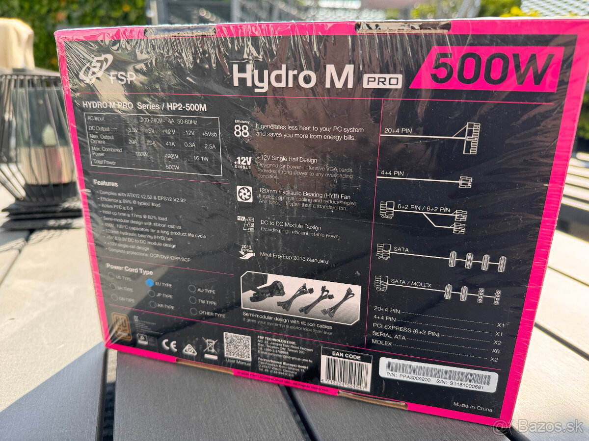 FSP/Fortron HYDRO M PRO 500, 80PLUS BRONZE - 5