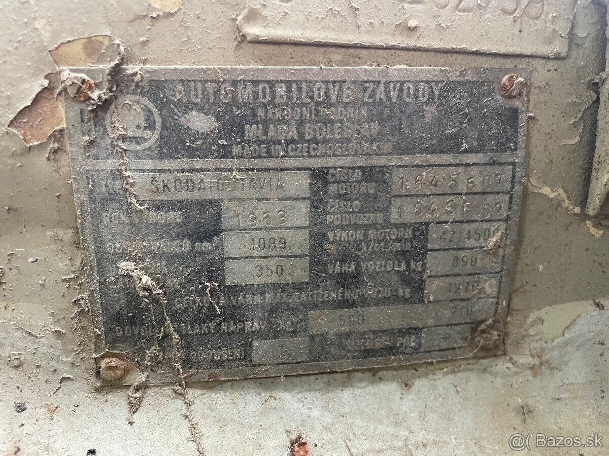 Škoda Octavia pickup veterán r.v. 1963 - 5