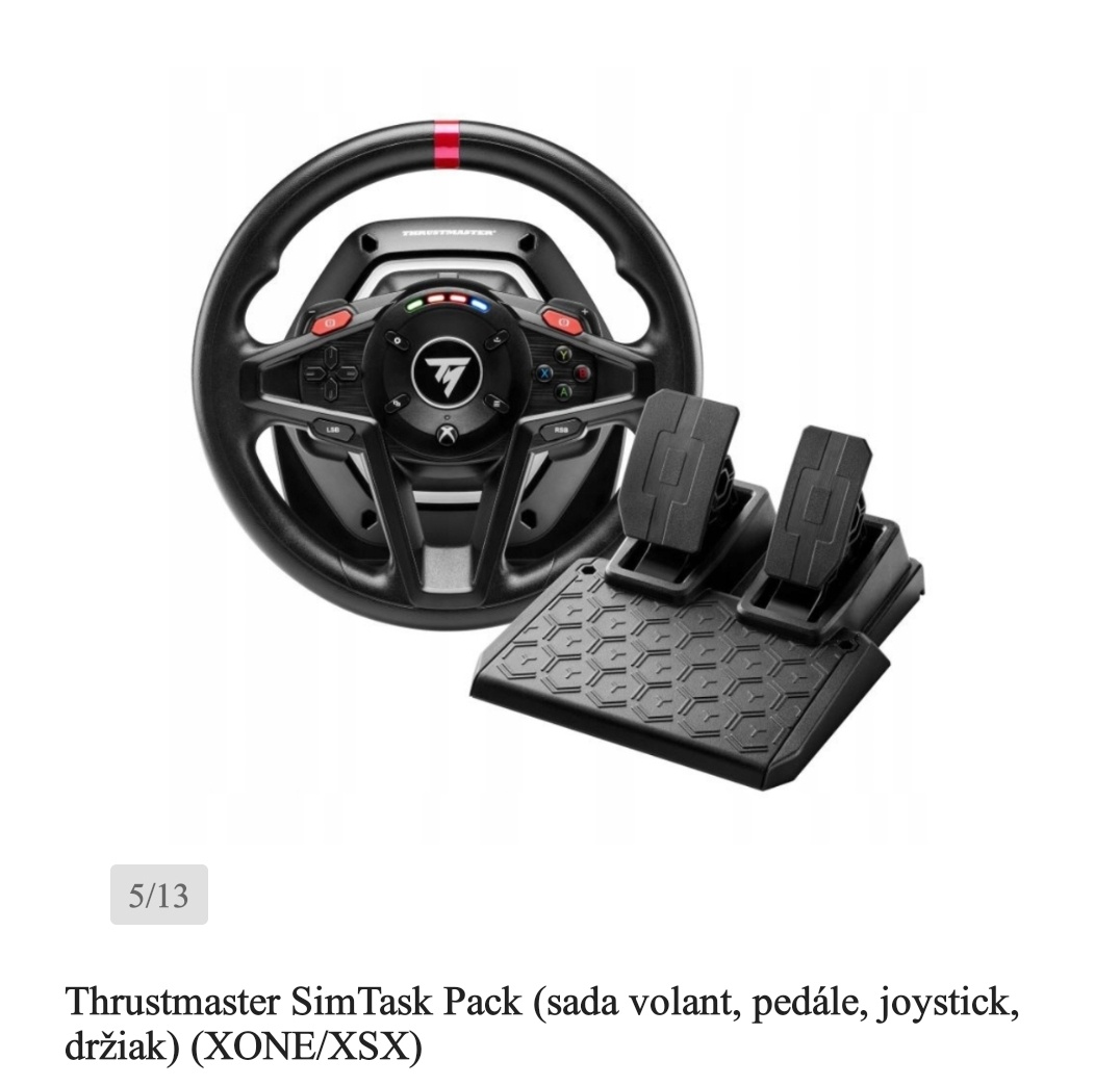 Thrustmaster SimTask Pack (sada volant, pedále, dr - 5