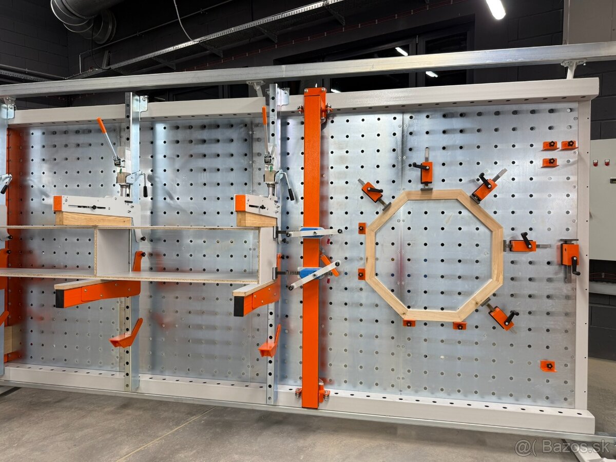 Rámový lis na drevo, hydraulický lis, korpusový lis - 5