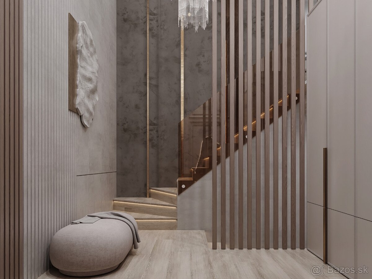 6 izb. skolaudovaný viladom (235 m²) bazén, vstupo do lesa - 5