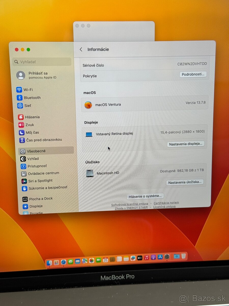 Apple Macbook Pro 15" TB (2017) i7, 16GB, 1TB - 5