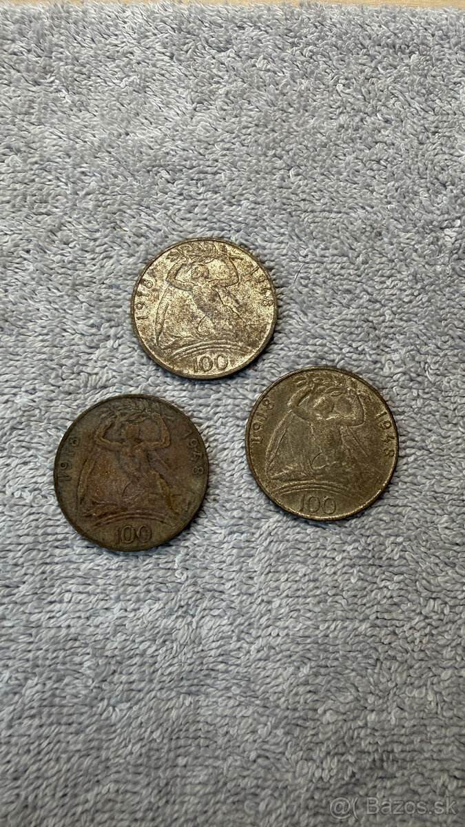 Stříbrná mince 100 Kčs 1948 – 30. výročí vzniku ČSR (14 g, 3 - 5