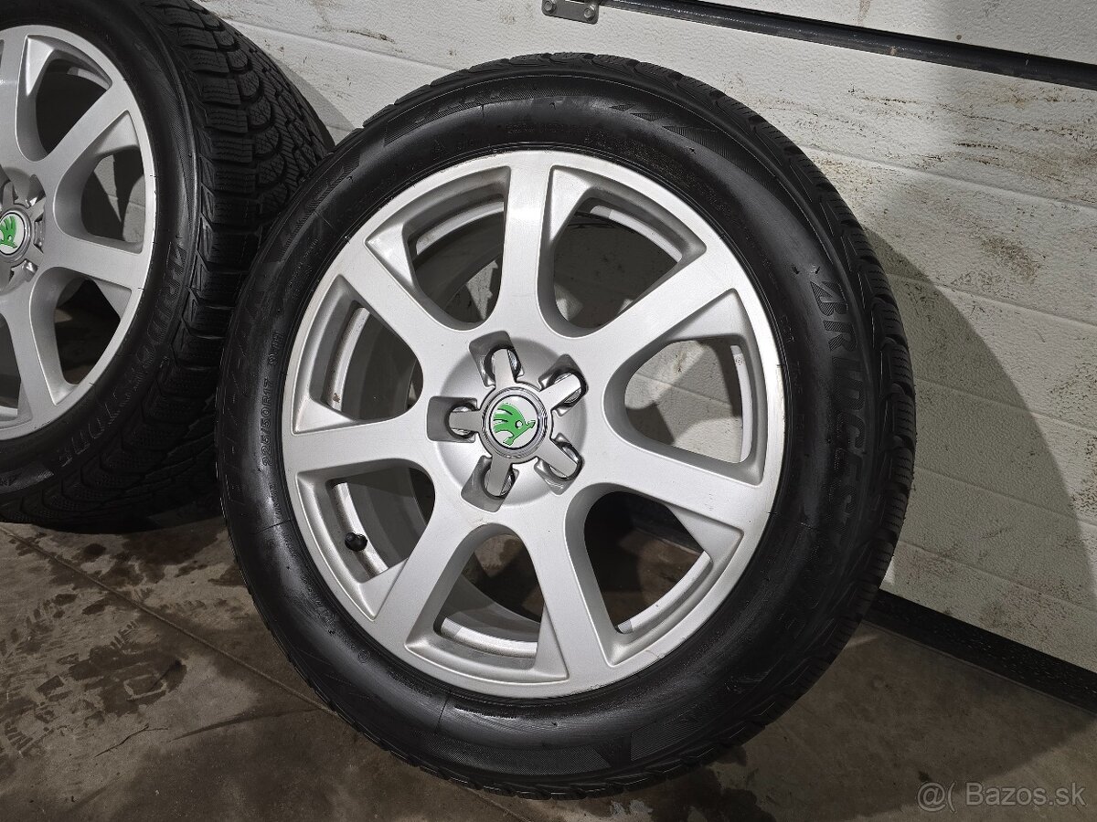 Zimná Sada AUDI/ŠKODA 5x112+Bridgestone 225/50 R17 - 5