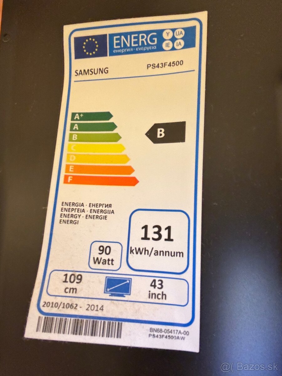 Plazmový televízor Samsung, uhl. 43” - 5