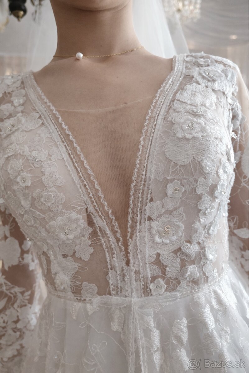 Svadobné šaty so závojom - 5