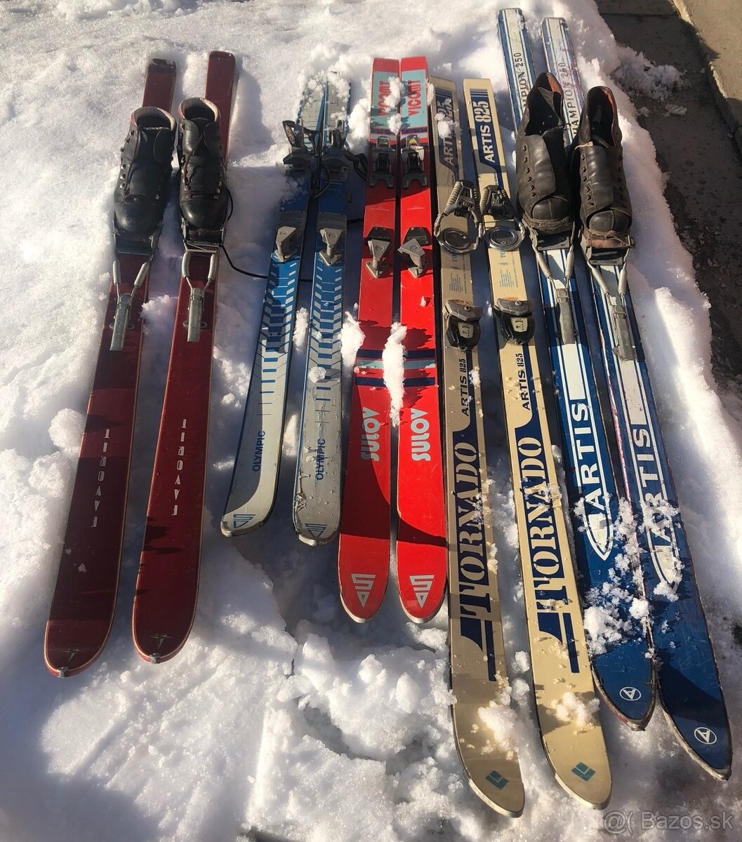 Retro drevene lyze - 5