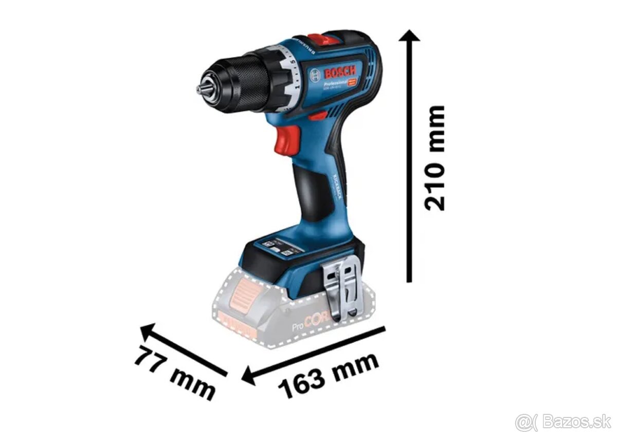 Bosch PROFESSIONAL GSR 18V-90 C aku vŕtací skrutkovač - 5