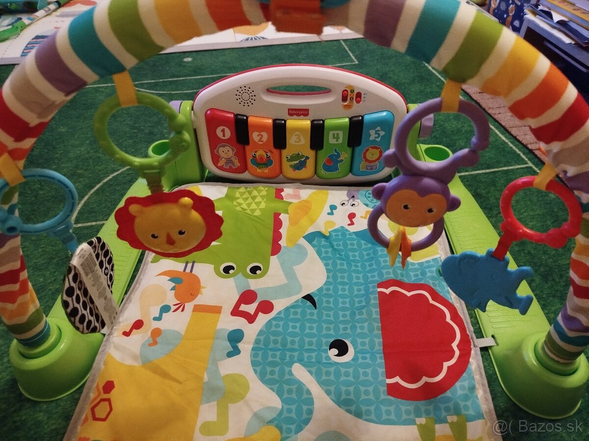 Hracia deka - multifunkčná + grátis hrkálka a mackovia - 5