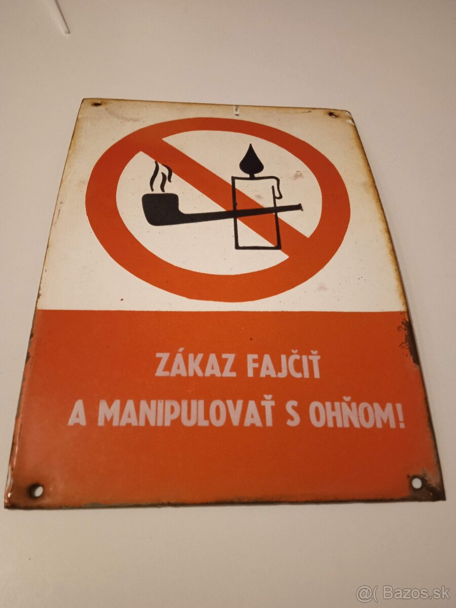 Predám smaltové staré tabuľky . - 5