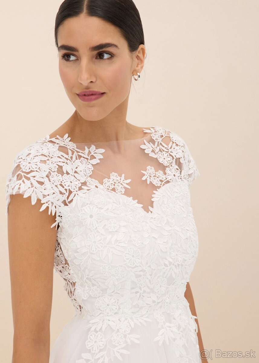 Svadobné šaty veľkosť L - 5