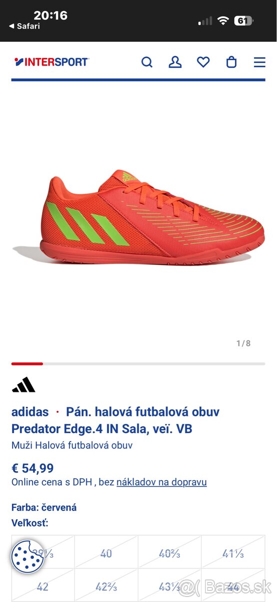 Halová futbalová obuv 42 - 5