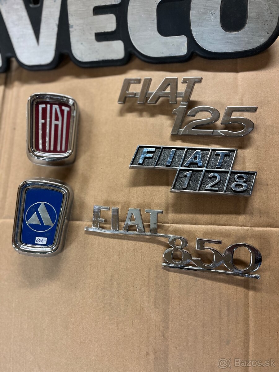 Fiat štítky, znaky - 5