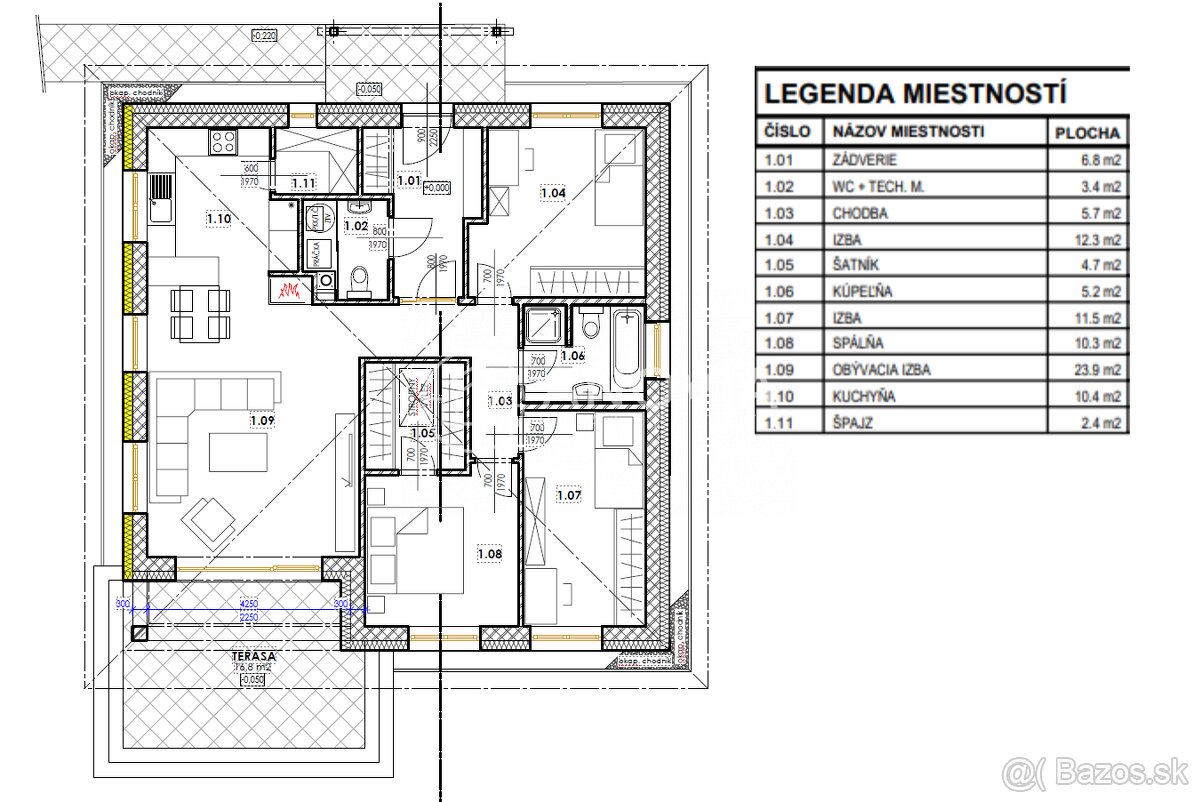Novostavba 4-izbového bungalovu Ľubotice REZERVOVANÉ - 5