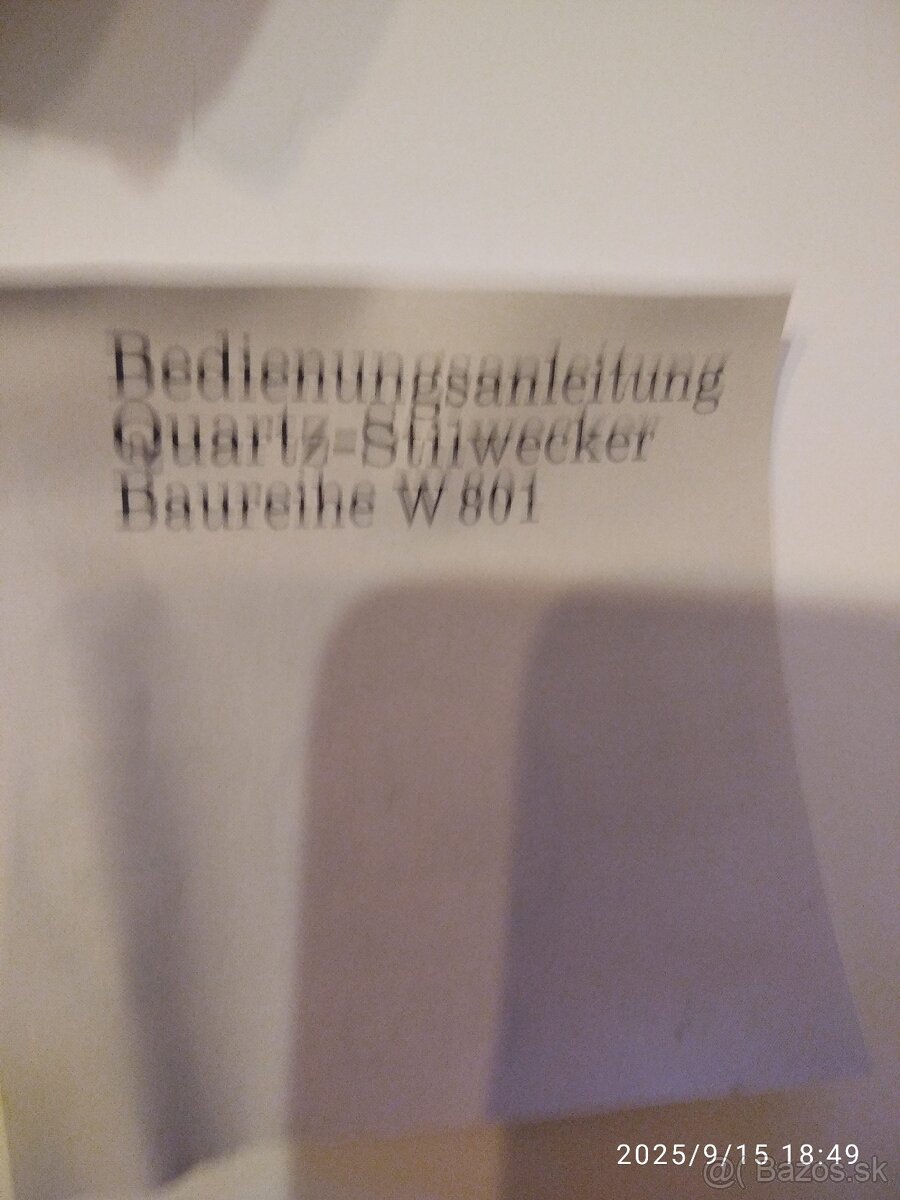 Retro stolové hodinky zn. Peter - 5