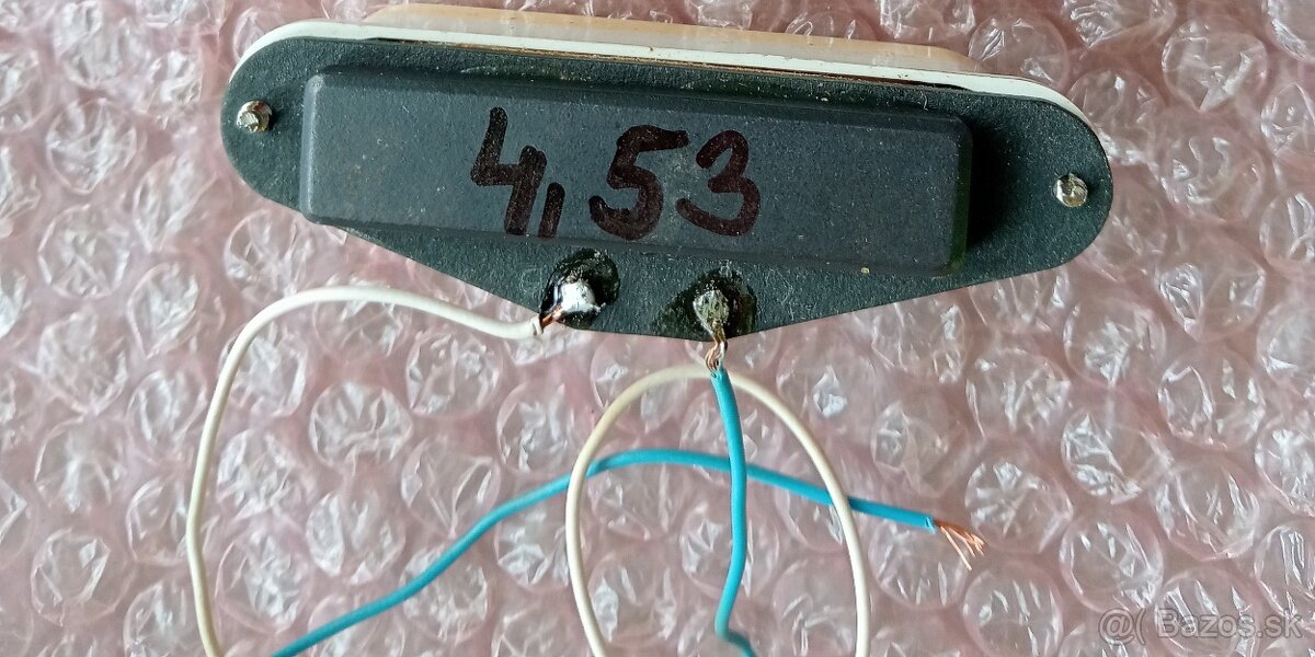 Snímače Stratocaster- pickguard, poťáky 70 roky Greco,Maya - 5