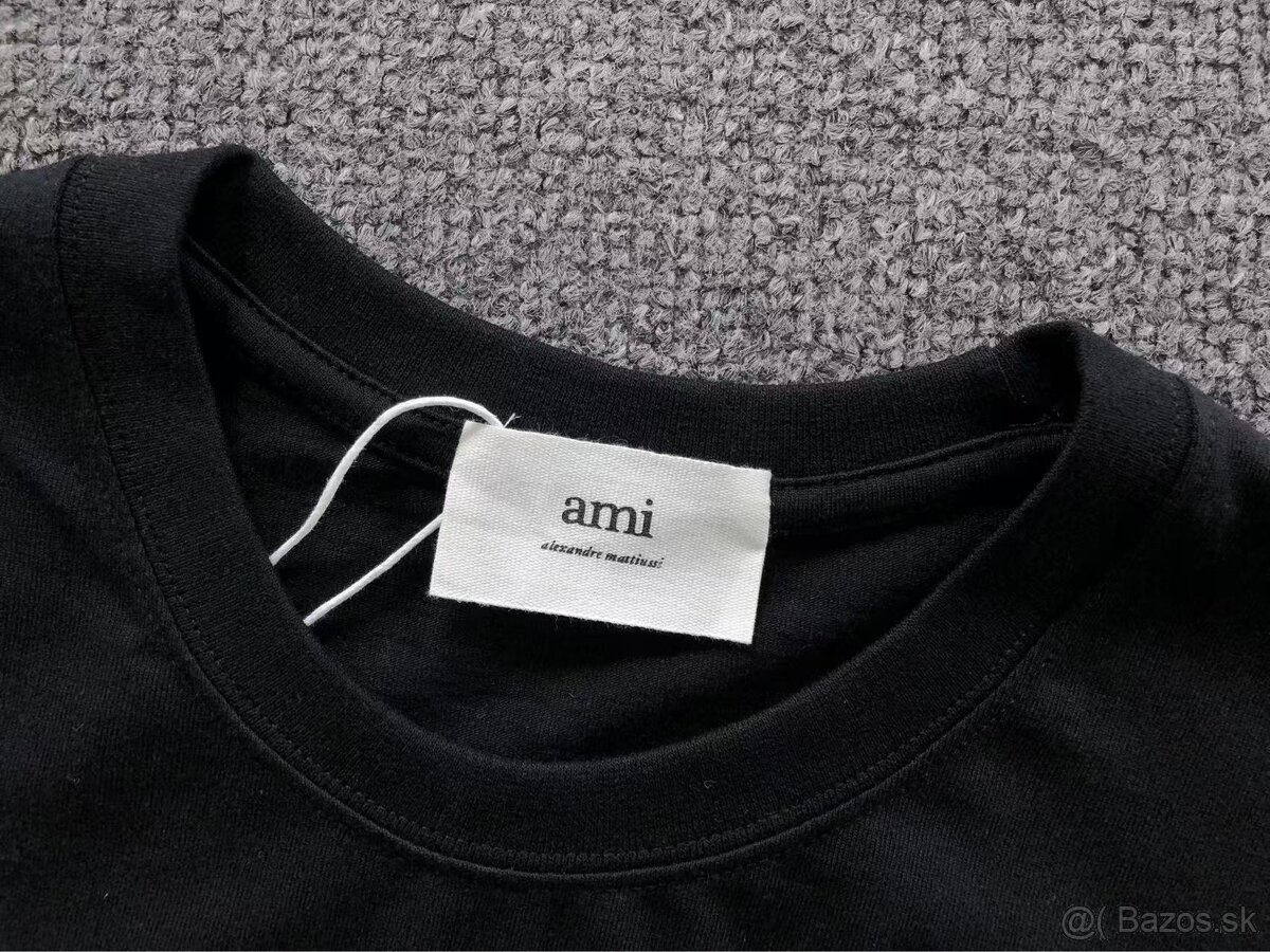 Ami Paris tričko čierne - 5