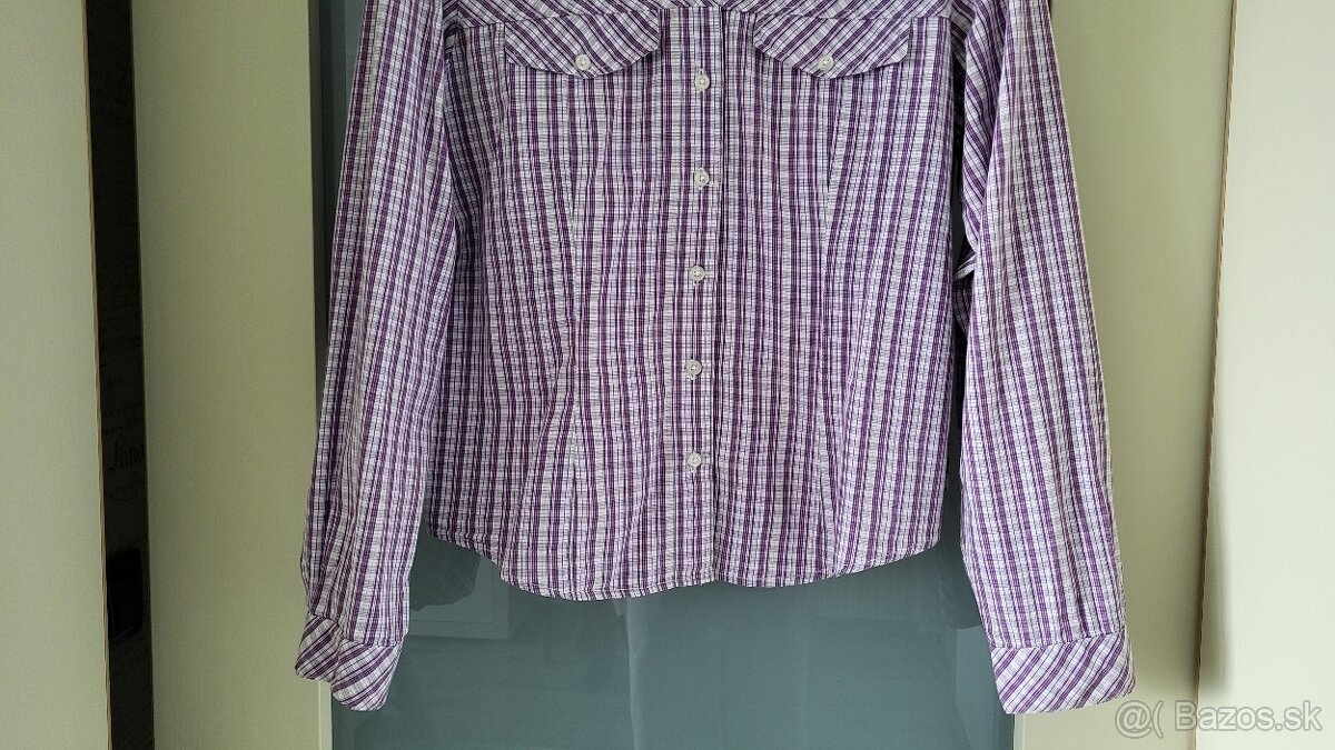 Dámska kockovaná košeľa - 5