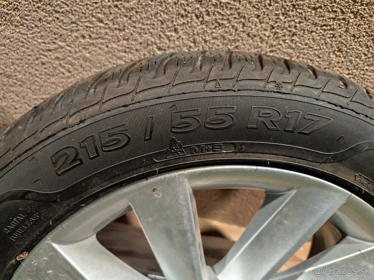 Zimná sada Škoda Superb 17" Helios disky s pneu Sava Eskimo - 5