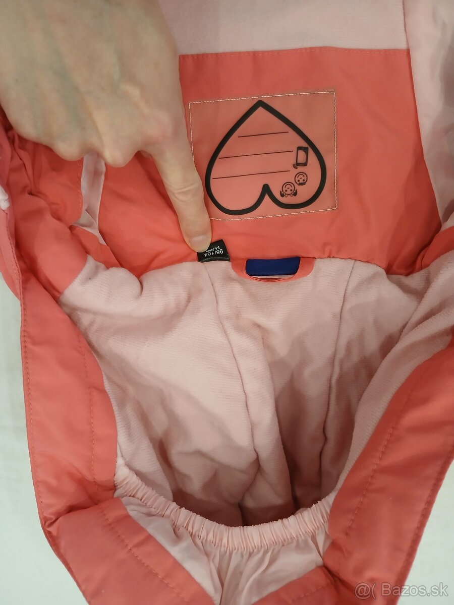 Zimná bunda a otepľovačky pre dievča 98/104 - 5