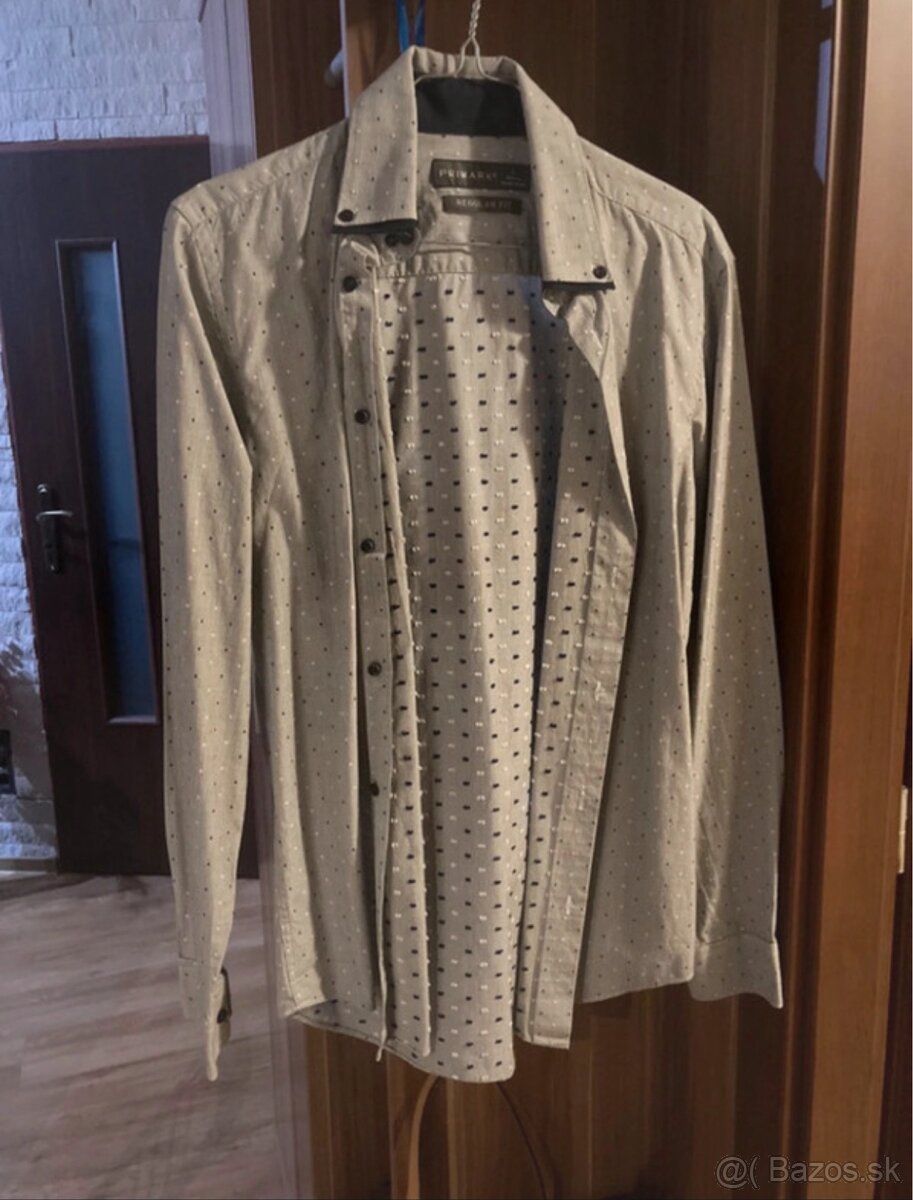 Pánska šedá košeľa - 5