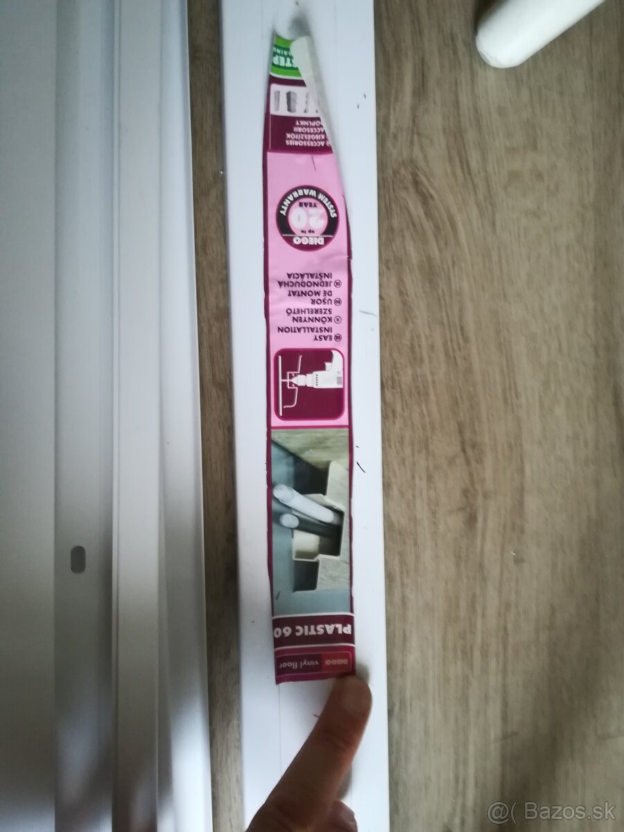 Soklova lista PVC 60 Biela matná M089 - 5