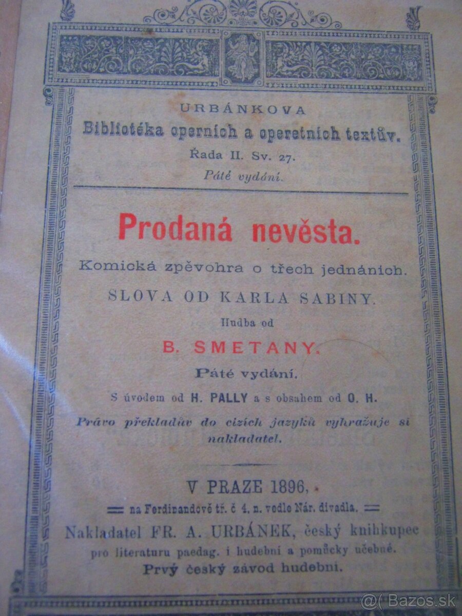 predam stare 100 rocne divadelne tituly - 5