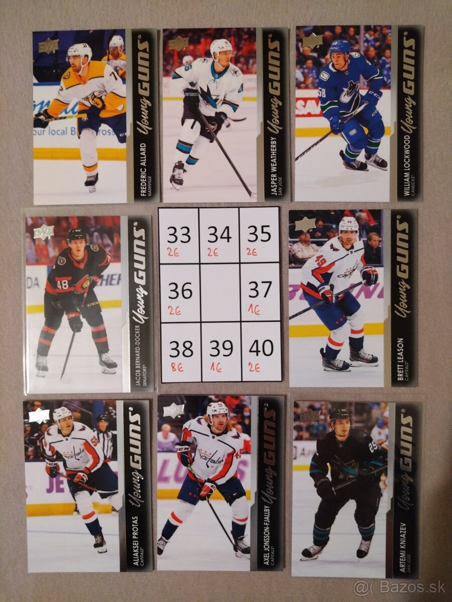 Hokejové kartičky young guns - 5