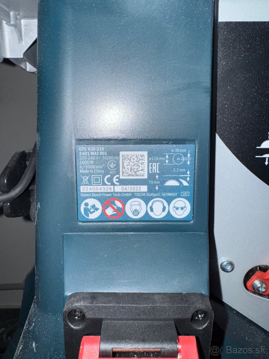 Stolná okružná píla BOSCH + Pracovný stôl - 5