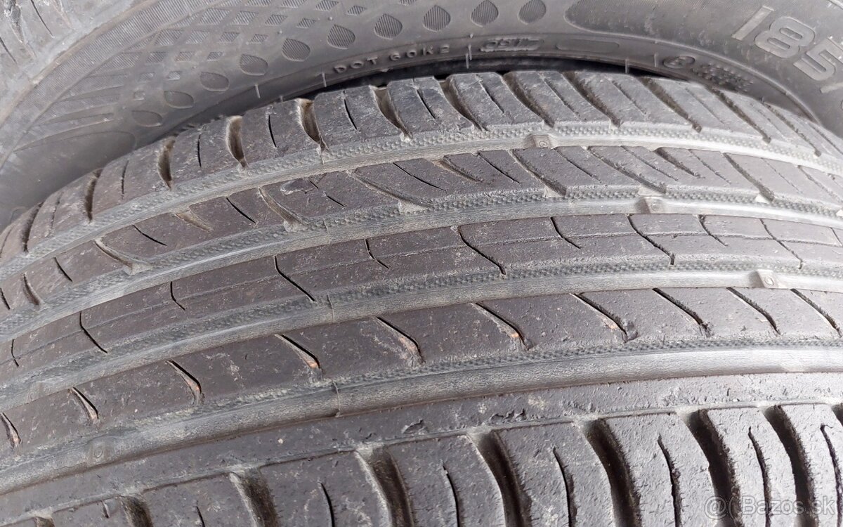 Predám sadu letných pneumatík NOKIAN 185/60 R14 82T - 5