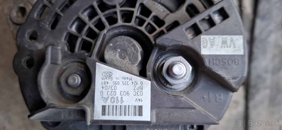 Alternátor 110A VW Group , FSI , Golf 5 , Audi - 5