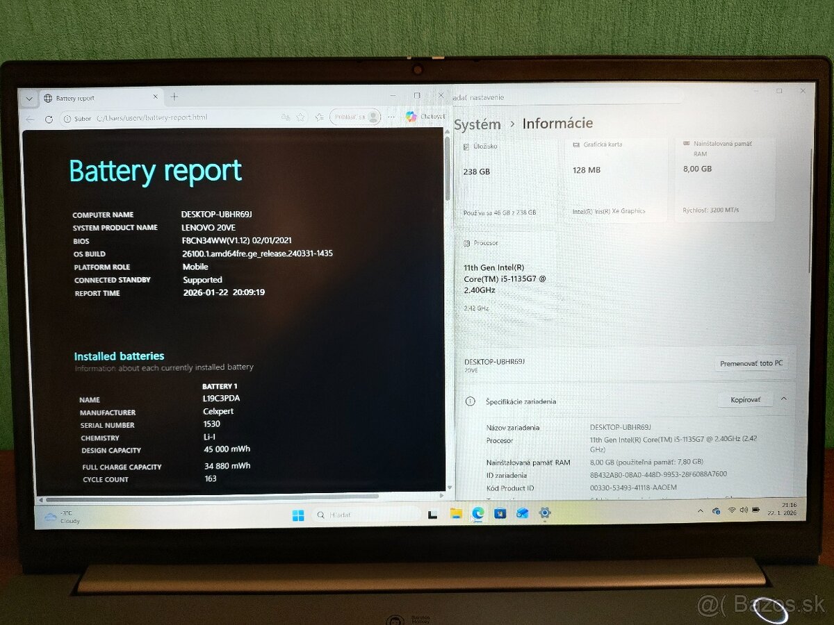 ThinkBook G2 i5 • 8GB • 256GB SSD - 5