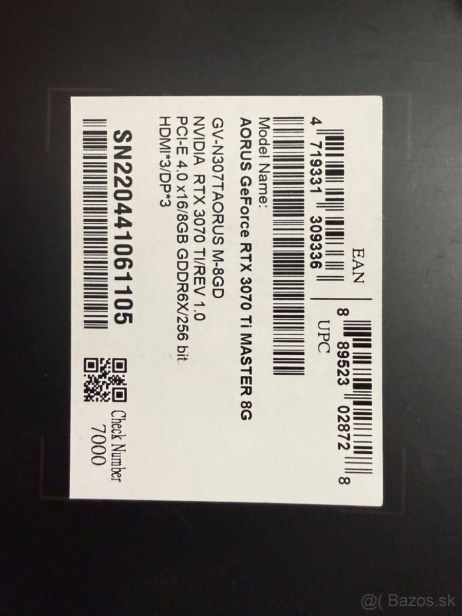 GIGABYTE AORUS GeForce RTX 3070 Ti MASTER 8G – TOP verzia – - 5